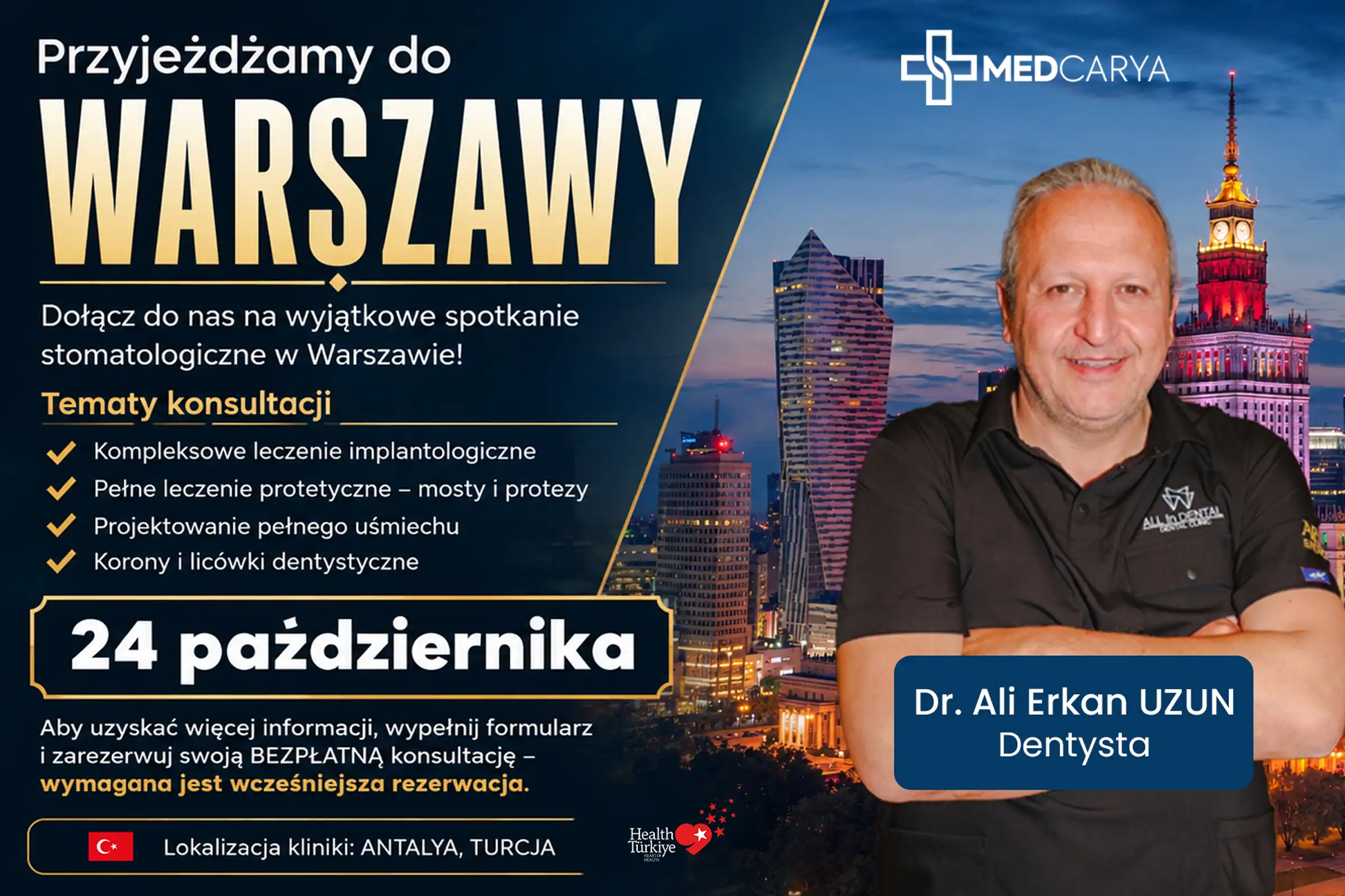 2nd Warsaw Dental Meeting - Dr. Ali Erkan Uzun and Medcarya in Warsaw